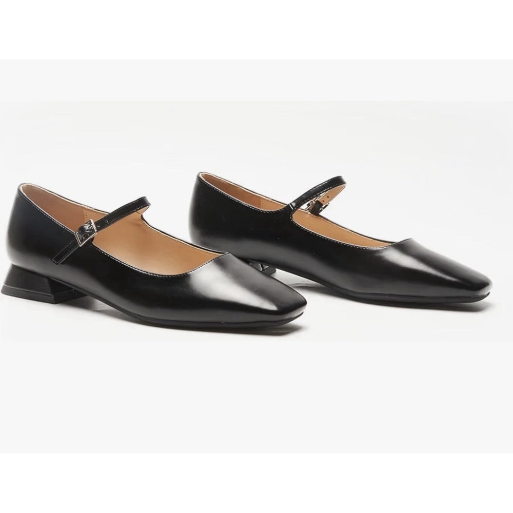C.Paravano Women's Mary Jane Shoes | Ballet Flats | Women's Flats | Square Toe